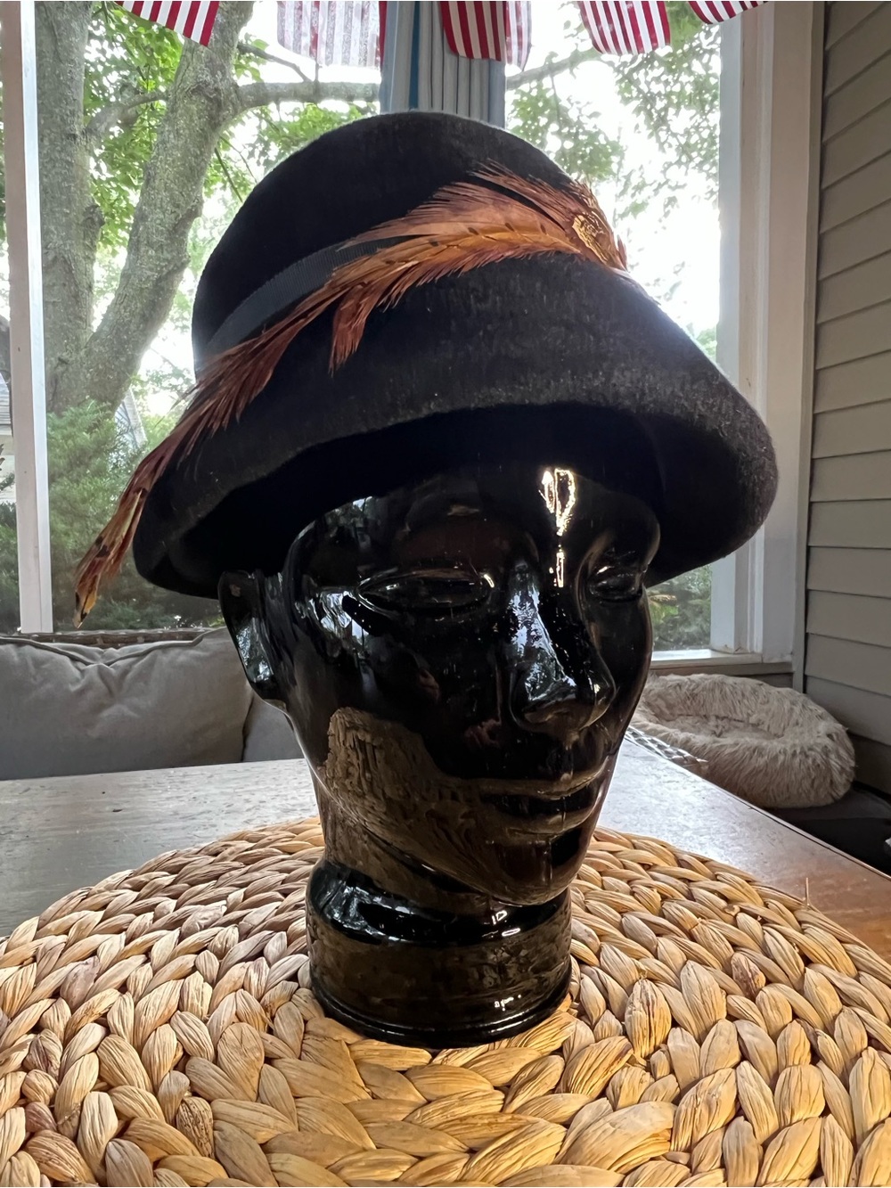 Vintage Genuine Velour Imported Fur Hat
